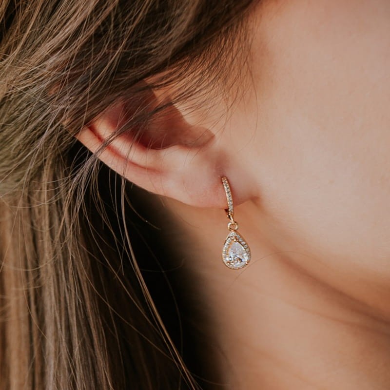 Kolczyki srebrne złocone...