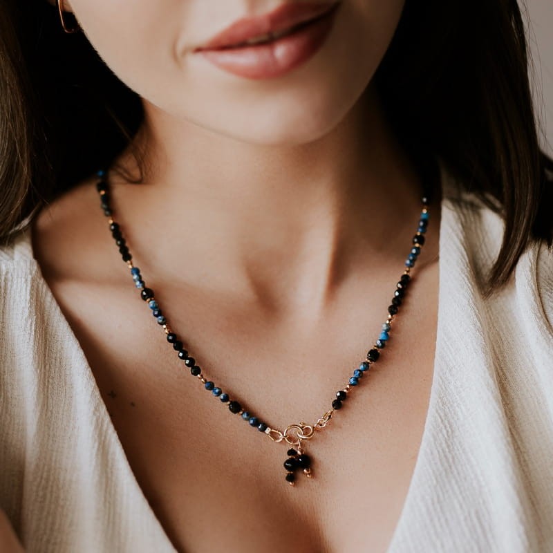 Naszyjnik srebrny złocony z...