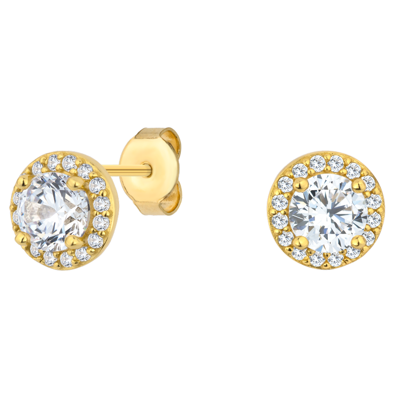 Kolczyki srebrne złocone...