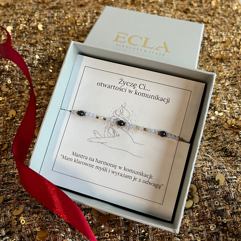 Bransoletka srebrna złocona...