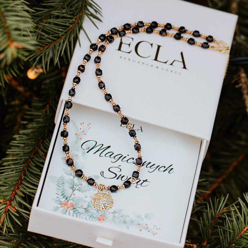 Naszyjnik srebrny złocony z...