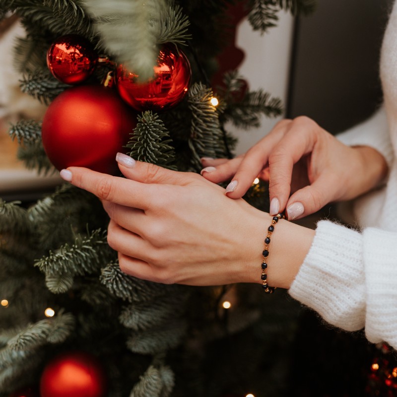 Bransoletka srebrna złocona...