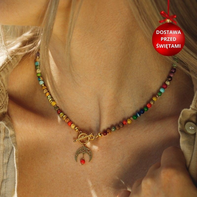 Naszyjnik srebrny złocony z...