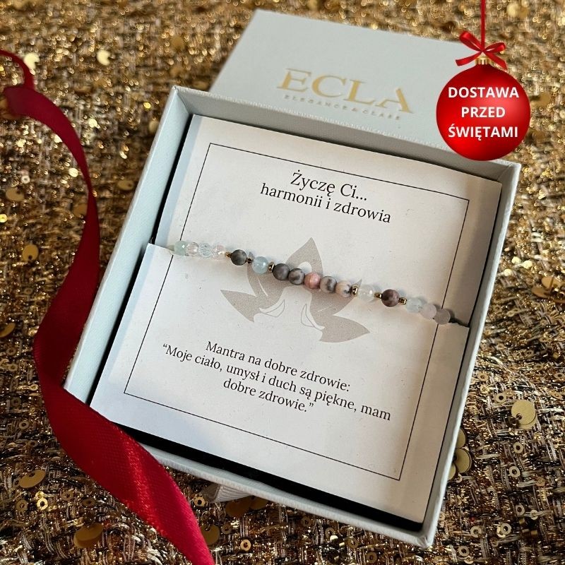 Bransoletka srebrna złocona...