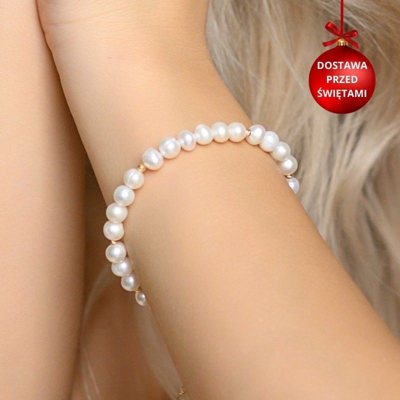 Bransoletka srebrna złocona...