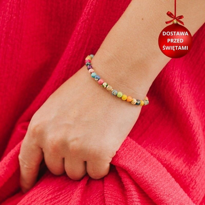 Bransoletka srebrna złocona...