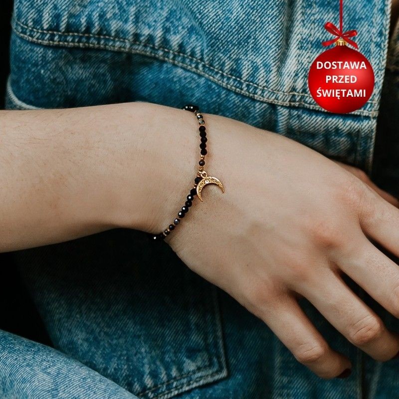 Bransoletka srebrna złocona...