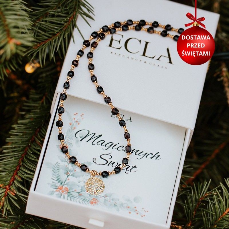 Naszyjnik srebrny złocony z...