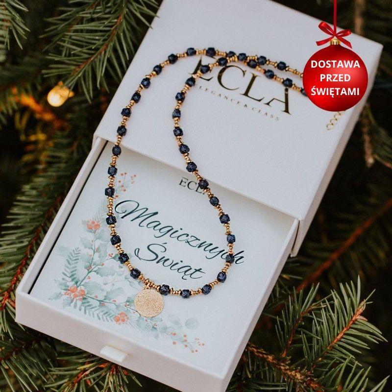 Naszyjnik srebrny złocony z...