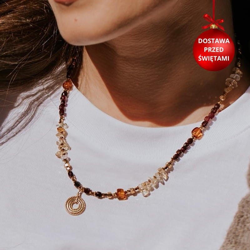 Naszyjnik srebrny pozłacany...