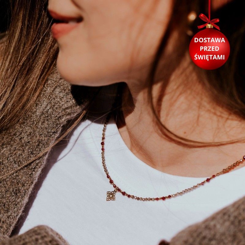 Naszyjnik srebrny pozłacany...