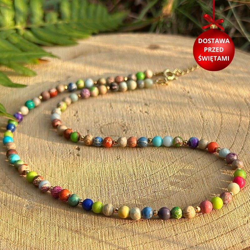 Naszyjnik srebrny złocony...