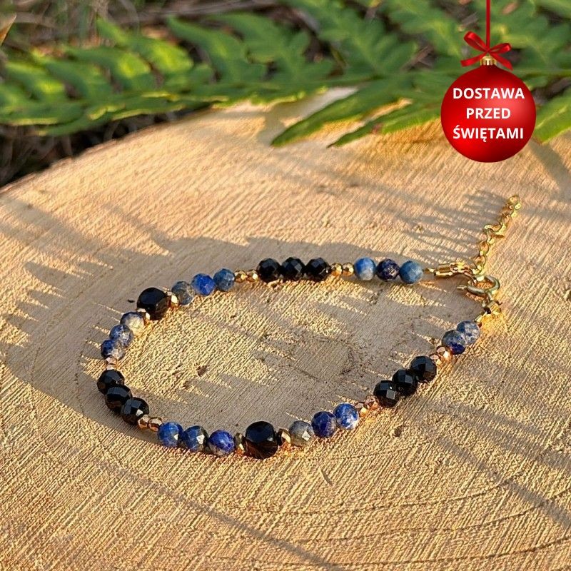 Bransoletka srebrna złocona...