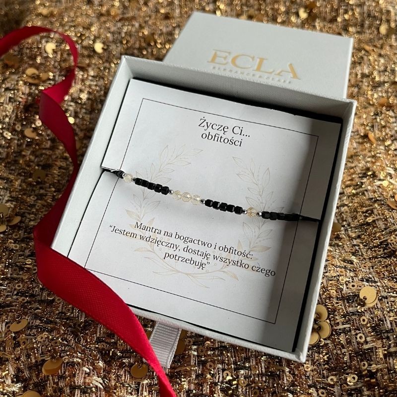 Bransoletka srebrna Cytryn...