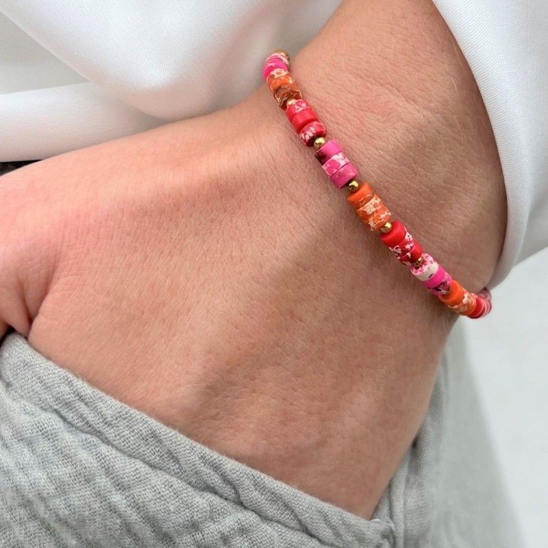 Bransoletka srebrna złocona...