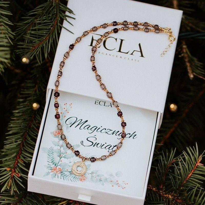 Naszyjnik srebrny pozłacany...