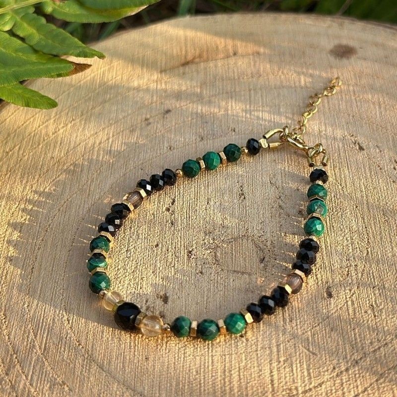 Bransoletka srebrna złocona...