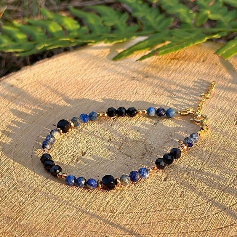 Bransoletka srebrna złocona...