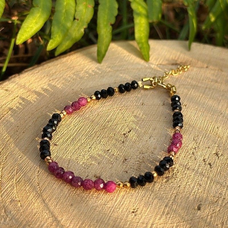 Bransoletka srebrna złocona...