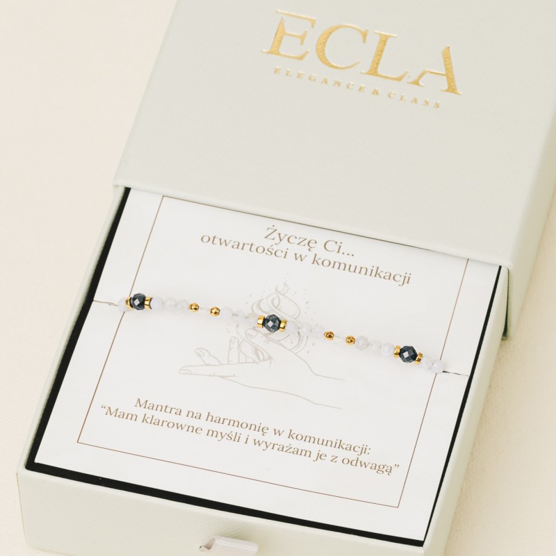 Bransoletka srebrna złocona...