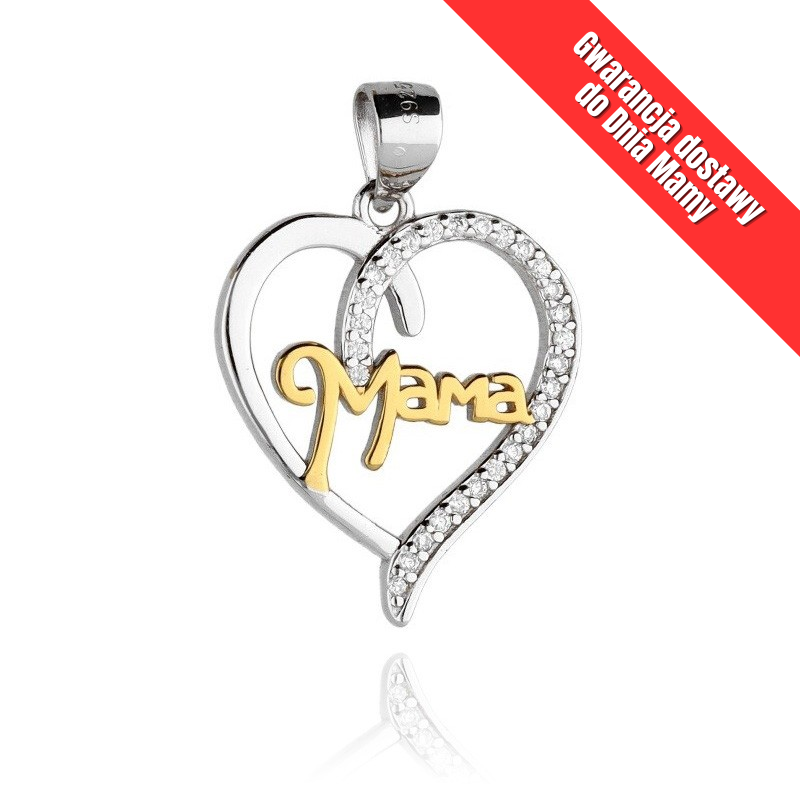 Zawieszka srebrna serce z...