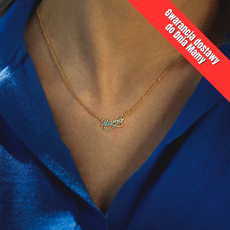 Naszyjnik srebrny złocony...