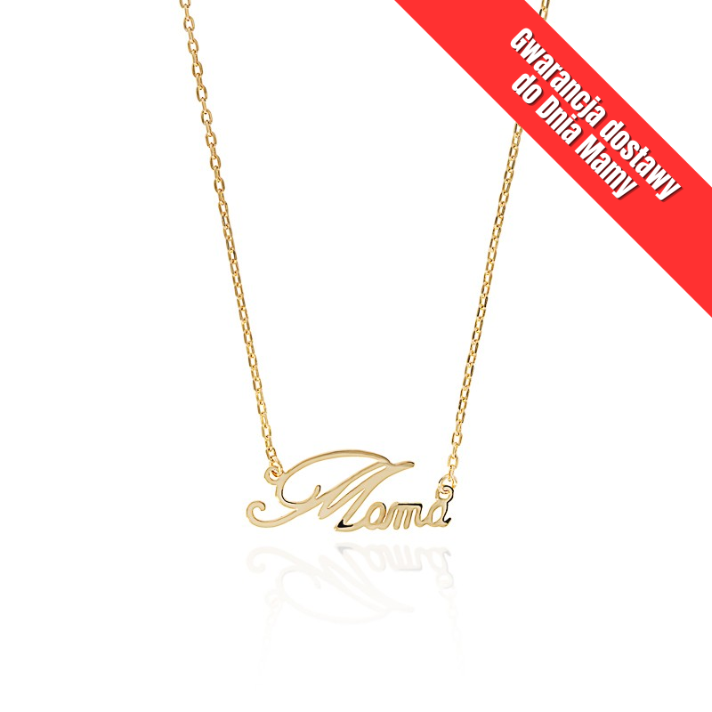 Naszyjnik srebrny złocony z...