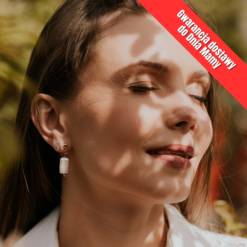 Kolczyki srebrne złocone z...