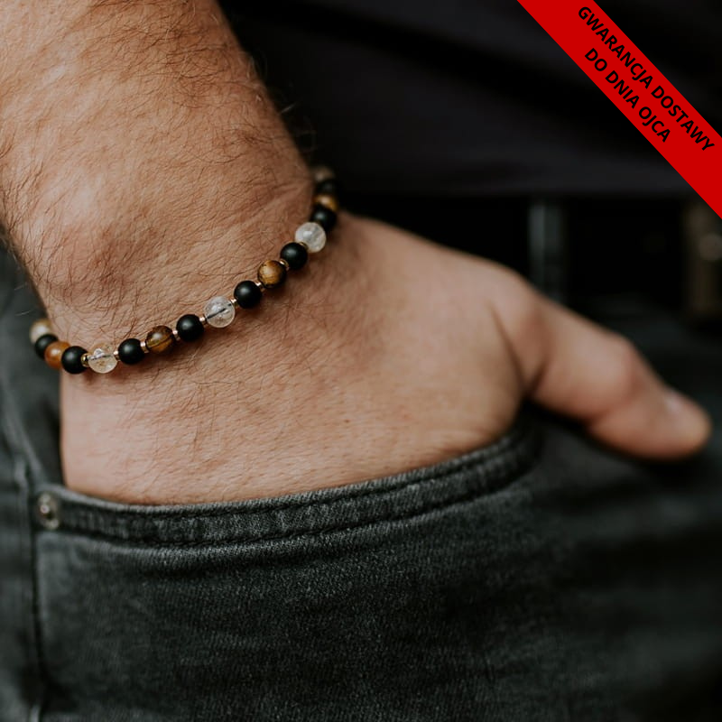 Bransoletka męska na...