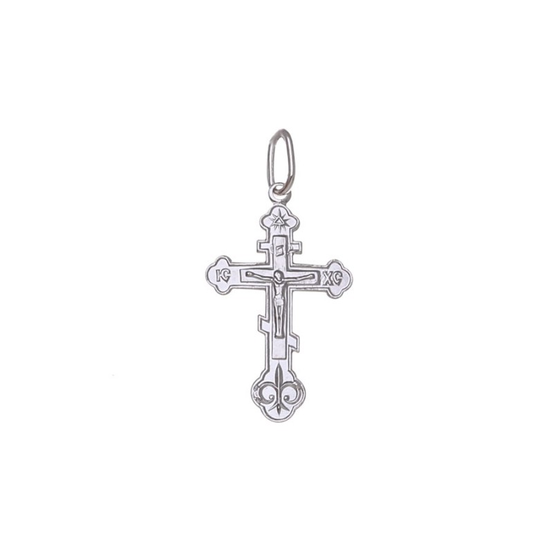 Krzyżyk srebrny prawosławny