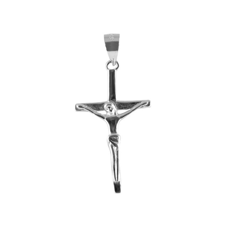Krzyżyk srebrny z wizerunkiem Jezusa Stillar