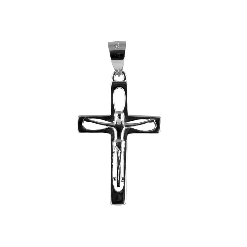 Krzyżyk srebrny z wizerunkiem Jezusa 2 Stillar