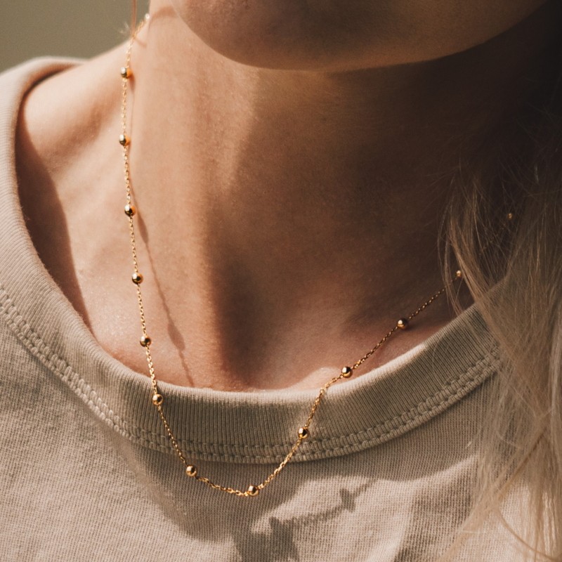 Minimalistyczny choker z regulacją długości