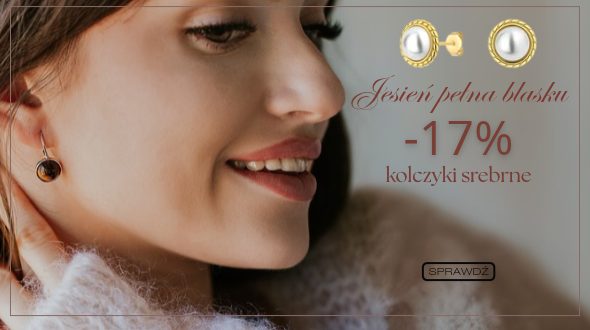 -17% kolczyki srebrne